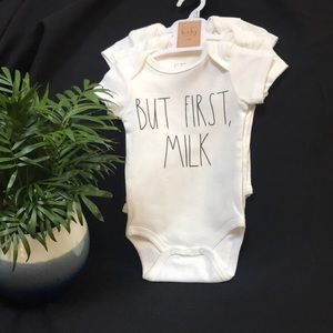 Rae Dunn Baby Onesie Set (3) HANGRY, SNUGGLE TIME